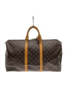 LOUIS VUITTON◆キーポル50_モノグラム・キャンバス_BRW/PVC/BRW/総柄