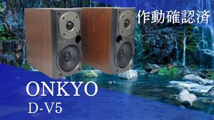 オーディオスピーカー ONKYO D-V5 オンキョー 2ウェイ バスレフ型スピーカー【中古】