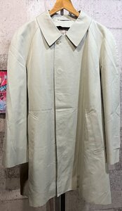 アクアスキュータム 比翼 ステンカラーコート ライナー着脱 メンズ ベージュ Aquascutum