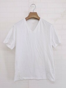 ◇ ZOZO ゾゾ Vネック 無地 半袖 Tシャツ カットソー ホワイト系 メンズ E