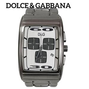 【即決 稼働 良品】1226-1 綺麗 DOLCE&GABBANA D＆G ドルチェ＆ガッバーナ ドルガバ メンズ 腕時計 稼働 クロノグラフ