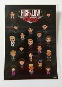 新品 映画 HiGH＆LOW THE land キャラステッカー EXILE 三代目 登坂 TAKAHIRO AKIRA 岩田 山下 白濱 メンディー 鈴木 町田 シール 即決