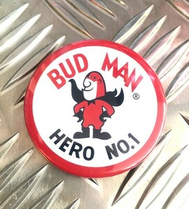 ビッグ缶バッチ バドワイザー バドマン BUDWEISER BUDMAN アメリカ雑貨 アメリカン雑貨