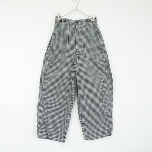 オーディナリーフィッツ Ordinary fits *コットンギンガムチェックベイカーパンツ*0ボトムス綿ウエストゴム(1-2410-167)【50K42】