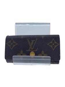 LOUIS VUITTON◆ミュルティクレ4_モノグラム・キャンバス_BRW/-/BRW/モノグラム/レディース