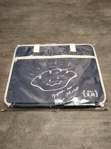 即決！★新品 餃子の王将 レッスンバッグ パソコンバッグ タブレットバッグ 約36×27×2.5㎝ ネイビー オリジナル 非売品 紺 白 未使用