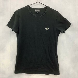 EMPORIO ARMANI エンポリオアルマーニ カットソー 半袖 ブラック系 L / 小型便OK [PT14471]