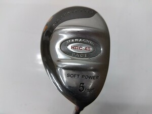 UT BIG APPLE GOLF ビッグアップルゴルフ HRC-40 MARAGING FACE SOFT POWER 18度 U5 flex:L BIO MATCH レディス右 ヘッドカバー付き　☆