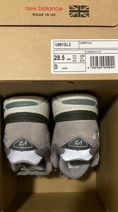 NEW BALANCE U991 GL2 V2 英国製 ニューバランス 991v2 UK 28.5cm MADE IN ENGLAND GRAY イギリス製