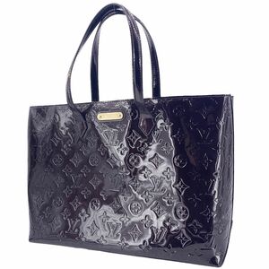 【中古】LOUIS VUITTON ルイ・ヴィトン トートバッグ M91645 ウィルシャーMM ヴェルニ アマラント ボルドー 21035842MK