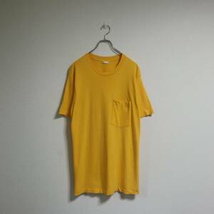 80s 90s Tシャツ 半袖 無地 ポケット 耳付 - Size -