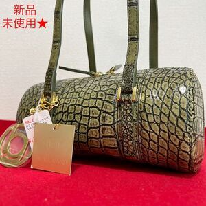 新品未使用★ JRA クロコダイル ハンドバッグ 目地染め Beaugrand crocodile made in japan 池田工芸