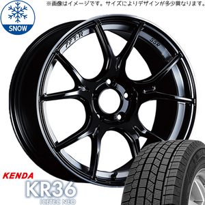 225/60R17 スタッドレスタイヤホイールセット XV etc (KENDA KR36 & SSR GTX02 5穴 100)