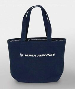 JAL ファスナー付きトートバッグ ネイビー