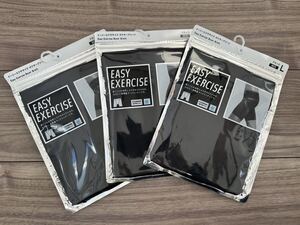 UNIQLO ユニクロ Easy Exercise Boxer Briefs イージーエクササイズ ボクサーブリーフ メンズ ブラック 黒 Lサイズ 3枚セット 新品