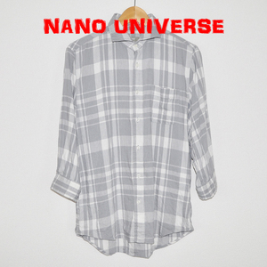 ★NANO UNIVERSE (ナノユニバース) 七分袖シャツ D