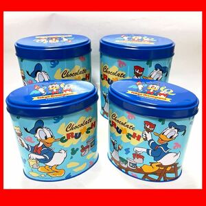 当時物 DISNEY 東京ディズニーランド TDR ディズニー お土産 ドナルド チョコレートクランチ 缶 年代物 donald コレクション グッズ 空き缶