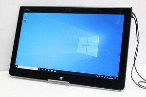 1円スタート 富士通 Arrows Tab Q704 Core i3 4010 SSD128GB メモリ4GB Windows11 タブレットPC