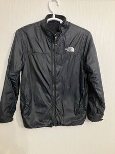 ノースフェイス THE NORTH FACE ブラック ナイロンジャケット フリースジャケット 150cm 黒 ブラック リバーシブル グリゼード風