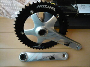 ★ MICHE ミケ PISTARD 2.0 CHAINSET チェーンリング50T 170mm SILVER track piste トラック ピスト