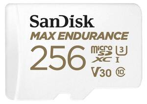 ◆ 新品、送料無料 ◆ SanDisk 256GB MAX Endurance microSDXC Card for Home Security Cameras and Dash cams　SDSQQVR-256G-GN6IA