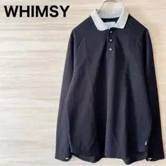 WHIMSY 22SS POLO SWEAT SHIRT BLACK