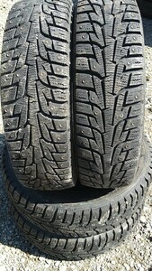 No2 中古タイヤ 155／65R13 ハンコック　ウィンターi※pike RS 4本 送料込み スパイク