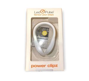 LED Q PULSE POWER CLIPZ ホワイト　ランニング　ウォーキング　防犯　新品未使用