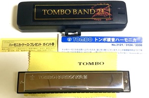 未使用品　TOMBO 複音ハーモニカ C調 トンボバンド 21穴 3121