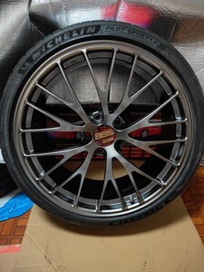 BBS RZ-D ダイヤモンドブラック(DB) 5/114.3 20インチ　ミシュラン4S 4本セット　マックガード　ロックナット　M12×1.5付属