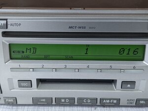 トヨタ純正　MCT-W５５　AM、FM、CD、ＭＤデッキ　②　中古品