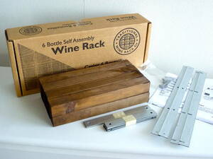 TRADITIONAL Wine Rack　トラディショナル ワインラック　オーク材 天然木〈 ワインボトル 6本収納 〉英国製　組立式　新品・自宅保管品