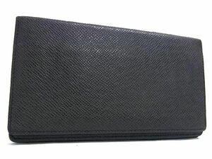 1円 ■美品■ LOUIS VUITTON ルイヴィトン M31002 タイガ ポルトカルトクレディ 二つ折り 長財布 ウォレット メンズ ブラック系 FD3268