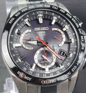 超美品 セイコー SEIKO アストロン ASTRON GPS ソーラー 腕時計 ソーラーGPS衛星電波時計 デュアルタイム SBXB041 8Xシリーズ 動作確認済み