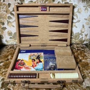 美品　テンヨー　BACKGAMMON バックギャモン ボードゲーム　レトロ　昭和