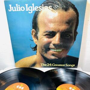 record　レコード　JULIO IGLESIAS　フリオ・イグレシアス　The 24 Great Songs 1989年　洋楽　1円スタート