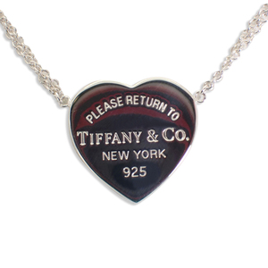 【中古】TIFFANY/ティファニー 925 リターントゥティファニー ハート ダブルチェーン ネックレス[g236-66］