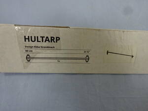 (し-N-332) IKEA HULTARP レール 80cm ブラック インテリア DIY ものかけ 多用途 中古