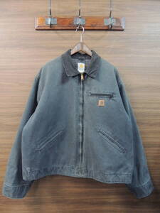 ★ 00S OLD フェード ブラック 2XL カーハート CARHARTT J97 PTL ぺトロール サンドストーン 裏ブランケット デトロイト ジャケット