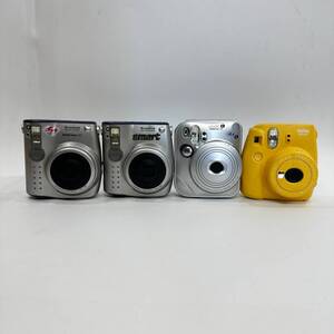 ★ 1円〜【4点まとめ売り】 FUJIFILM フジフィルム instax intaxmini シリーズ チェキ インスタントカメラ シルバー イエロー YK