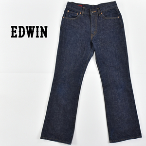 EDWIN エドウイン ★ 日本製 Miss 503 レギュラー 50351 ブーツカット デニム ジーンズ パンツ インディゴ レディース 31