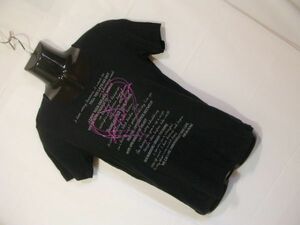 sue968 MICHEL KLEIN HOMME ミッシェルクラン 半袖 Tシャツ ブラック ■ フロントプリント ■ ラウンドネック カットソー サイズ46 Sくらい