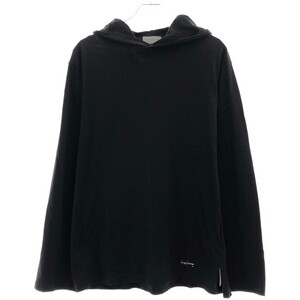 Yohji Yamamoto POUR HOMME ヨウジヤマモト プールオム 21AW シグネチャーロゴフーデッドカットソー HX-T99-989 ブラック 3 IT6RS18YVBUW