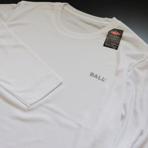 ●送料390円可能商品 ボール BALL 新品 メンズ イタリア発人気ブランド 長袖 クールネック インナー 白[SM24S1300-WHT-M] 一 三 壱★QWER