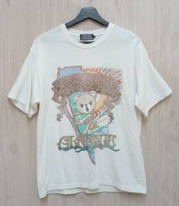 HYSTERIC GLAMOUR/ヒステリックグラマー/半袖Tシャツ/02232CT06/DEAD BEAR SURF/ホワイト/Mサイズ