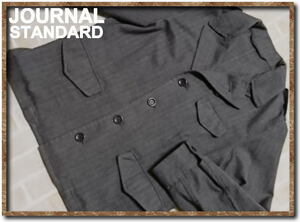 ☆JOURNAL STANDARD　ジャーナルスタンダード　ウール7分袖ジャケット　濃グレー☆