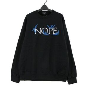 UNDERCOVER アンダーカバー 24SS SWEAT NOPE BIRDS_em スウェット 5 ブラック