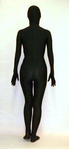 ZENTAI コスプレ 戦隊 女性サイズ・ブラック全身タイツ