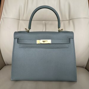 希少 新品未使用 ◆ HERMES エルメス ◆ ケリー28 Kelly W刻印 ヴォーエプソン 外縫い 2way ハンドバッグ トートバッグ レディース 超人気