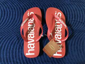 新品未使用 ハワイアナス havaianas ビーチサンダル レッド ruby red 赤 24~24.5cm